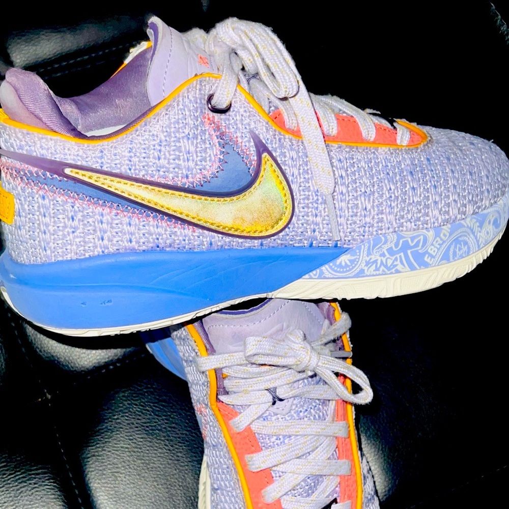Nike Purple and Blue Sneakers